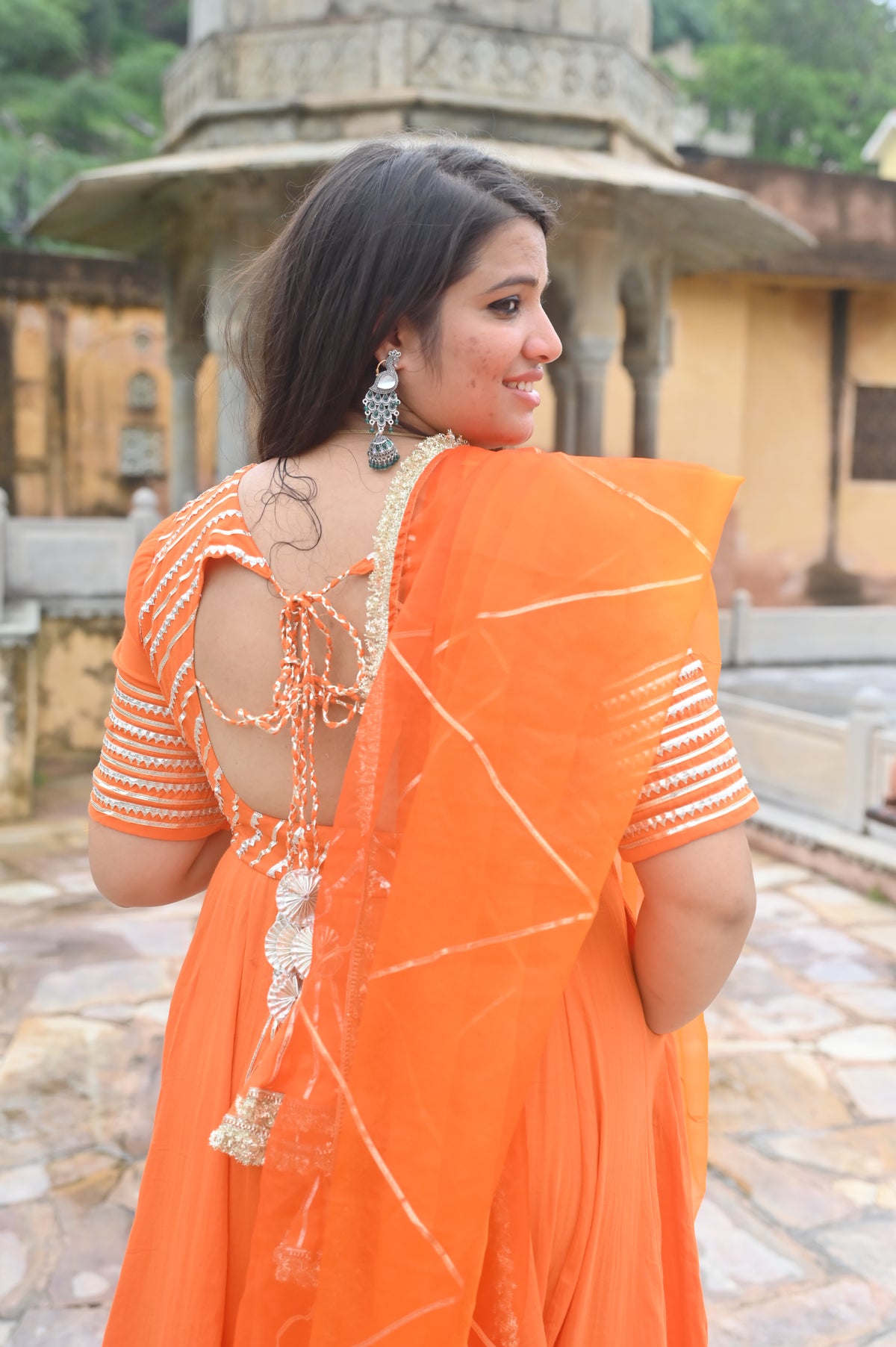 Love of orange suit set with dupatta
