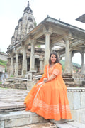 Love of orange suit set with dupatta
